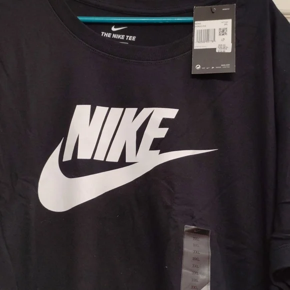 Nike Men's 3 Xlarge Black with White Swoosh - Picture 2 of 4